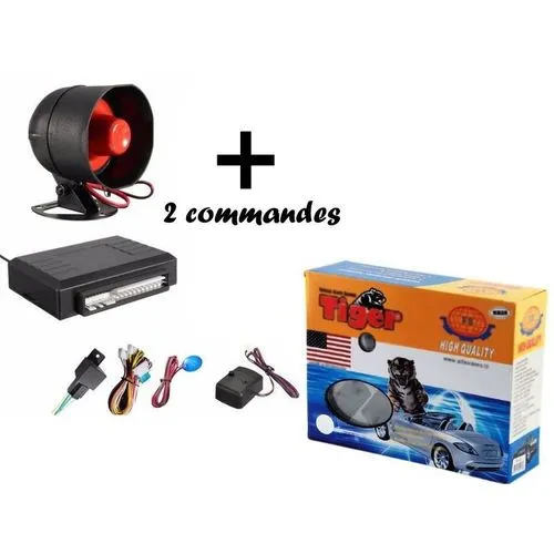 kit système alarme de voiture tiger